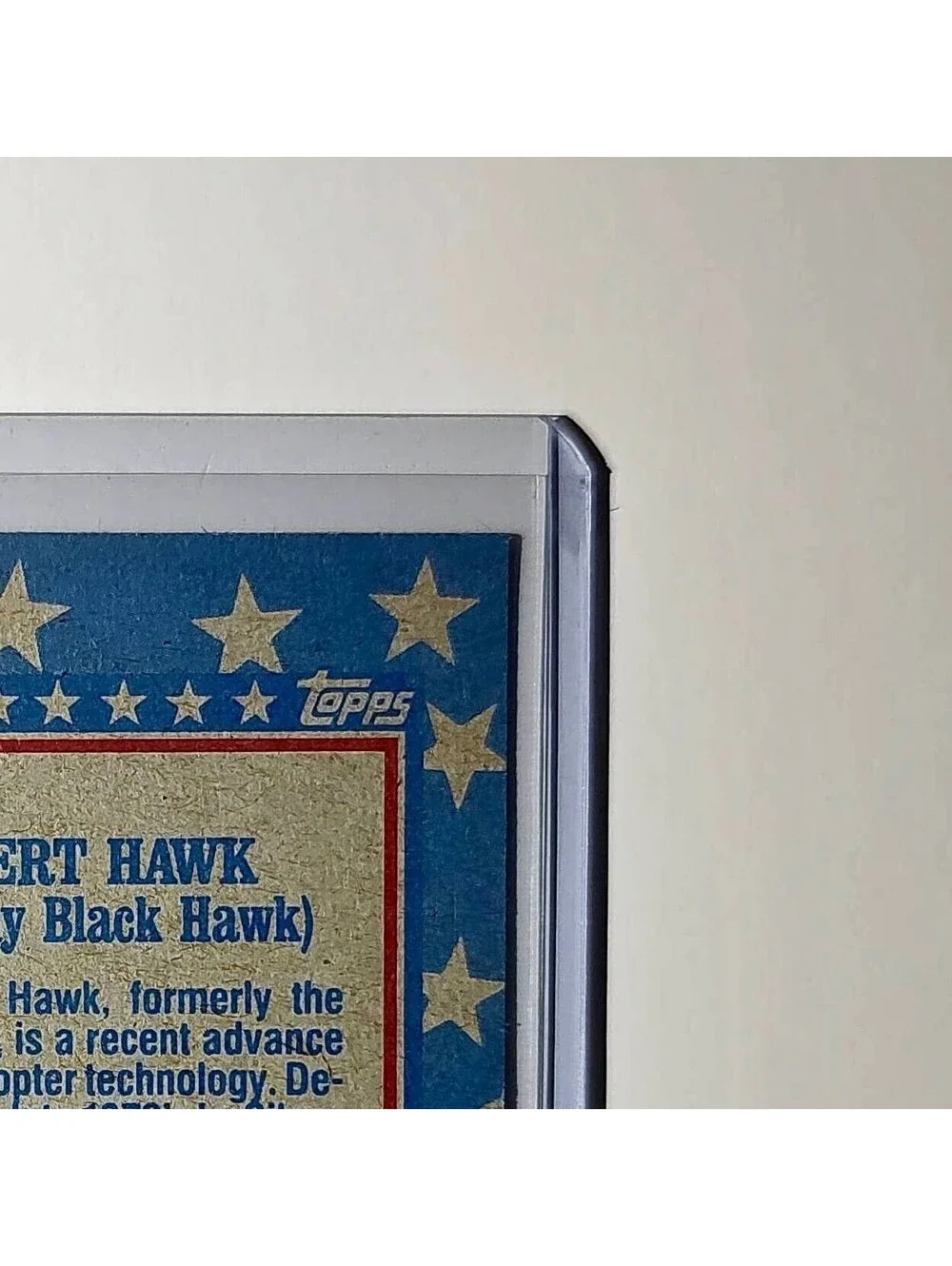 Topps step back